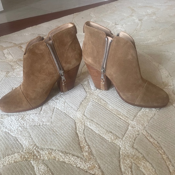 Rag & Bone Brown Suede Booties - Picture 1 of 7